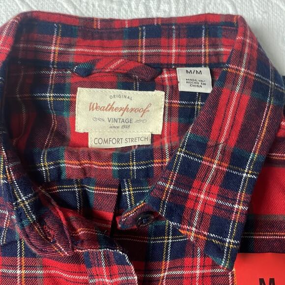 NWT Weatherproof Womens Stretch Flannel Shirt Size Medium - Picture 4 of 5